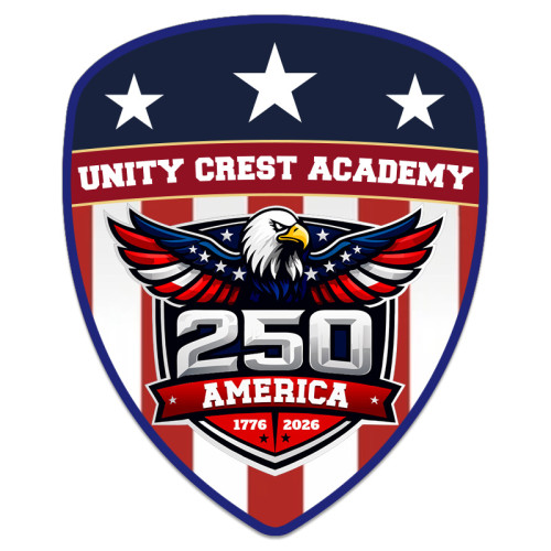 USA 250th Anniversary Badge / Crest / Shield Shape (4x4.9) - 20 mil