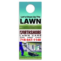 4.25x11 Inch Full Color One Sided Door Hangers - 16 pt Paper