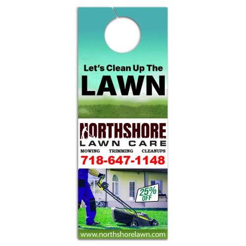 4.25x11 Inch Full Color One Sided Door Hangers - 16 pt Paper