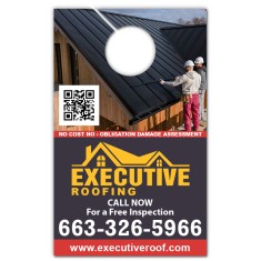 5.25x8.5 Inch Full Color One Sided Door Hangers - 14 pt Paper