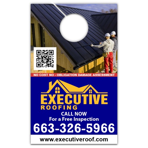 5.25x8.5 Inch Full Color One Sided Door Hangers - 16 pt Paper