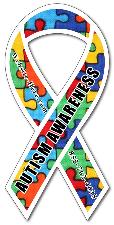 Magnet- 3.8x8 Awareness Ribbon - 40 Mil