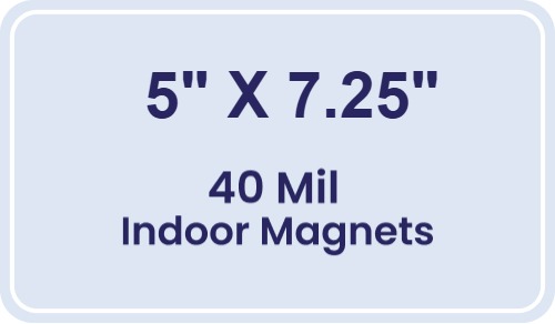 Magnet - 5x7.25 Round Corners - 40 Mil