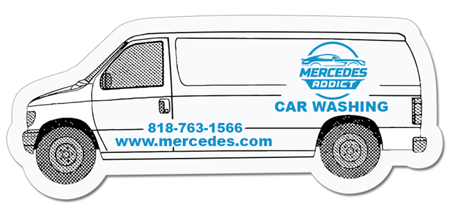 Check Magnet Van 1.68x4.01 Van Shaped magnets - 20 Mil