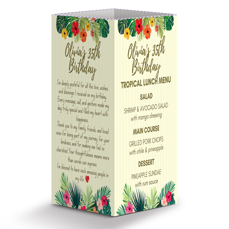 6x4 Full Color Table Tents - 4 Sided